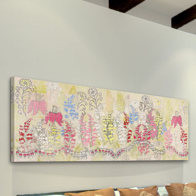 " Snapdragons " by Maria Pezzano, 15" H x 45" W