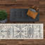 Tapis oriental ivoire / brun / bleu touffeté Oriental-1457702583