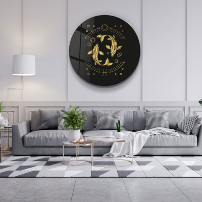 Superbe peinture murale en verre trempé 23,6 po x 23,6 po | 100% verre trempé d'une épaisseur de 0,16 pouce, imprimé UV pour des couleurs éclatantes | Parfait pour la décoration intérieure, le salon et les espaces de bureau, design durable et élégant