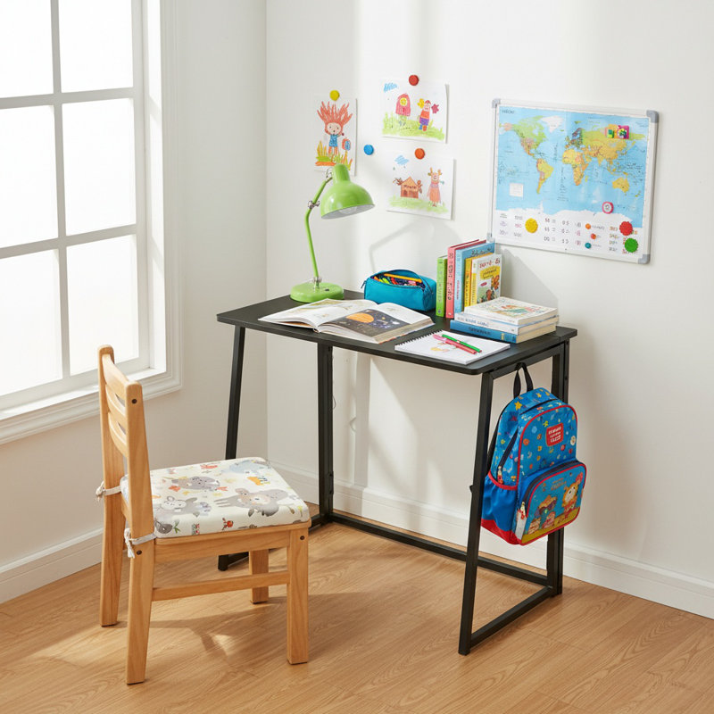 Metal Base Folding Computer Desk