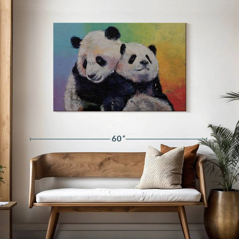 Brampt Panda Hugs, 30" H x 45" W