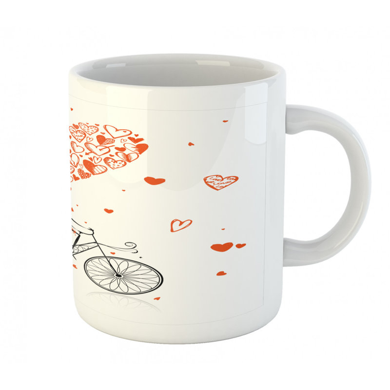 Grande tasse à café à cycle fille