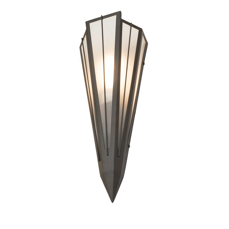 1 - Light Flush Mounted Sconce, Oil Rubbed Bronze, Gray, Idalight