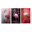 «Minimalisme flamant rose», 3 pièces sur toile-237837577-237837582