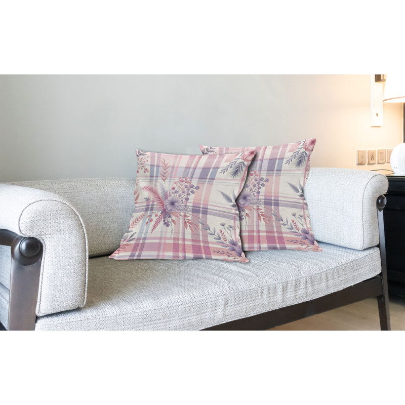 Fabric Reversible Throw Pillow, 16"H x 26"W, Rectangle