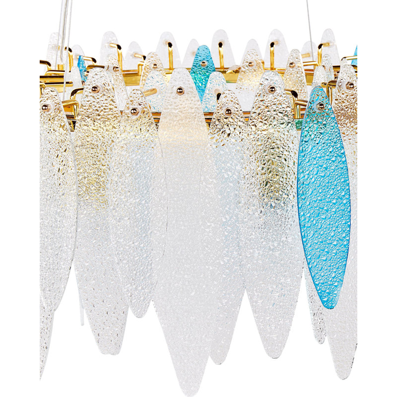 Malacca 8 - Light Gold Chandelier Pendant