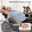 Canapé 48 po à accoudoirs à compression simple 48 po avec repose-pieds-1110227104