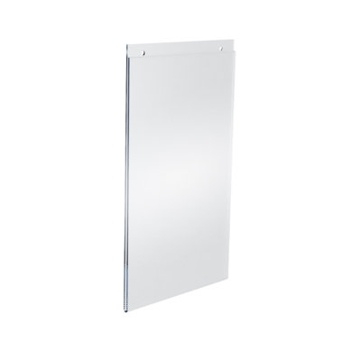 Clear Acrylic Wall Hanging Frame 8.5" Wide x 14'' High- Vertical/Portrait, 10-Pack