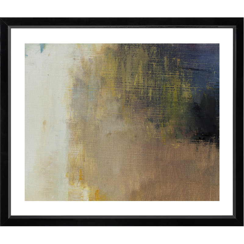 Earth Textured Abstract - Single Picture Frame Print, 205.74 cm H x 167.64 cm W, Gloss Black