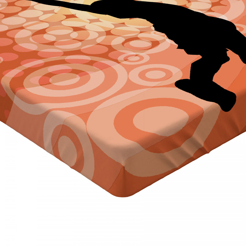 Microfiber Geometric Fitted Sheet, Full Fitted Sheet