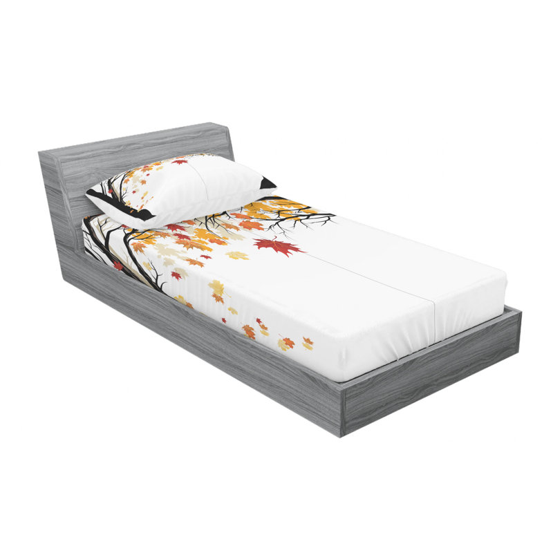 Microfiber Sheet Set, Twin Sheet Set with Fitted Sheet