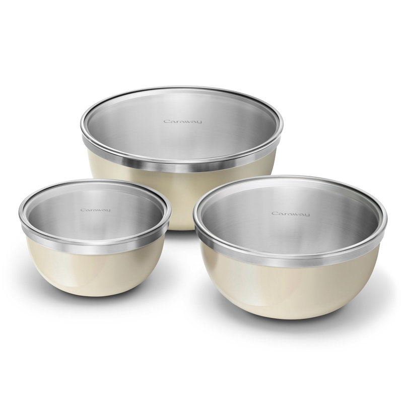Ensemble de bols mélangeurs Carvi, Crème, Crème