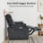 Zero Wall Power Loveseat Recliner, Reclining Loveseat Sofa with Adjustable Headrest-394667835