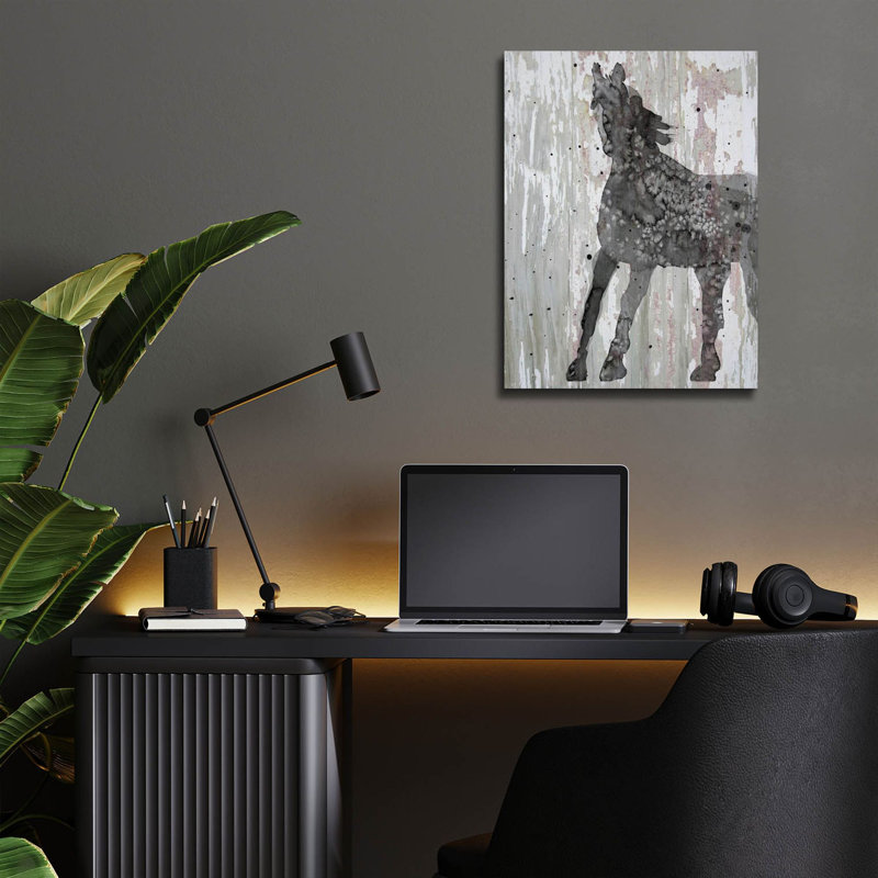  «Unbridled 2» par Alicia Ludwig, art mural en verre acrylique, H 16 po x l 12 po x P 0,13 po