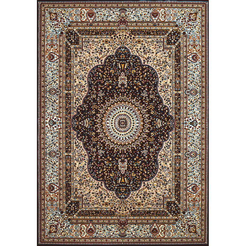 Tapis brun foncé Ravenstein, 5 pi 3 po x 7 pi 2 po