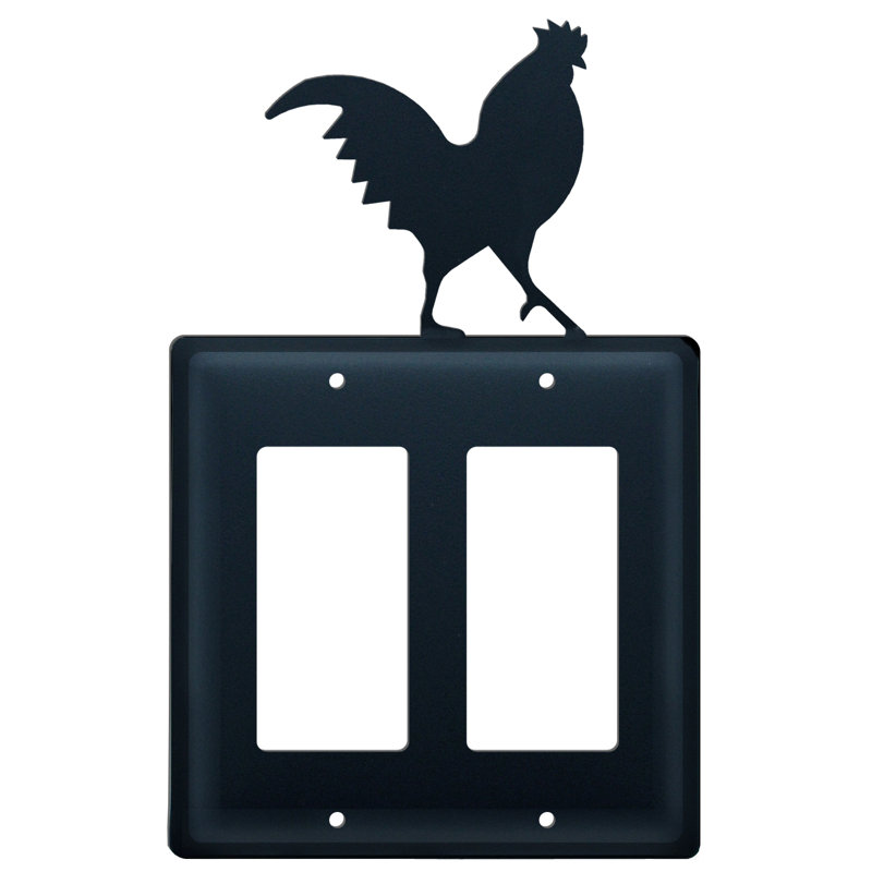 Rooster Double GFI 2-Gang Duplex Outlet Wall Plate