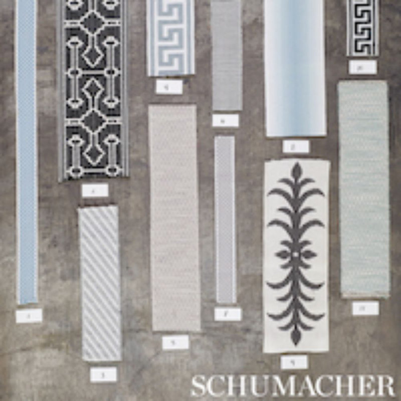 Schumacher x Celerie Kemble Acanthus Tape, Black/Gray
