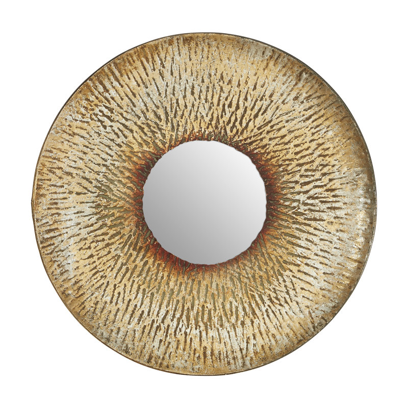 Mya Metal Flat Wall Mirror, 40cm H x 40cm W