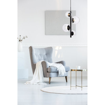 Fredra 4-Light Dimmable Tiered Chandelier