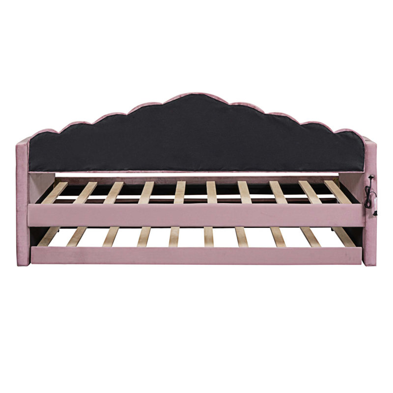 Jarvion Upholstered Daybed, Pink