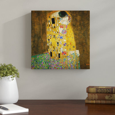 The Kiss by Gustav Klimt - Wrapped Canvas