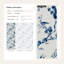 Papier peint floral chinois Fond blanc