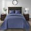 Reversible Quilt Navy - Soft Cotton Filling Quilting For A Tranquil Night Full/Queen Fill Serene Bedroom Size