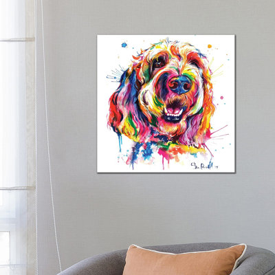 Goldendoodle 1 Piece Wrapped Canvas Painting