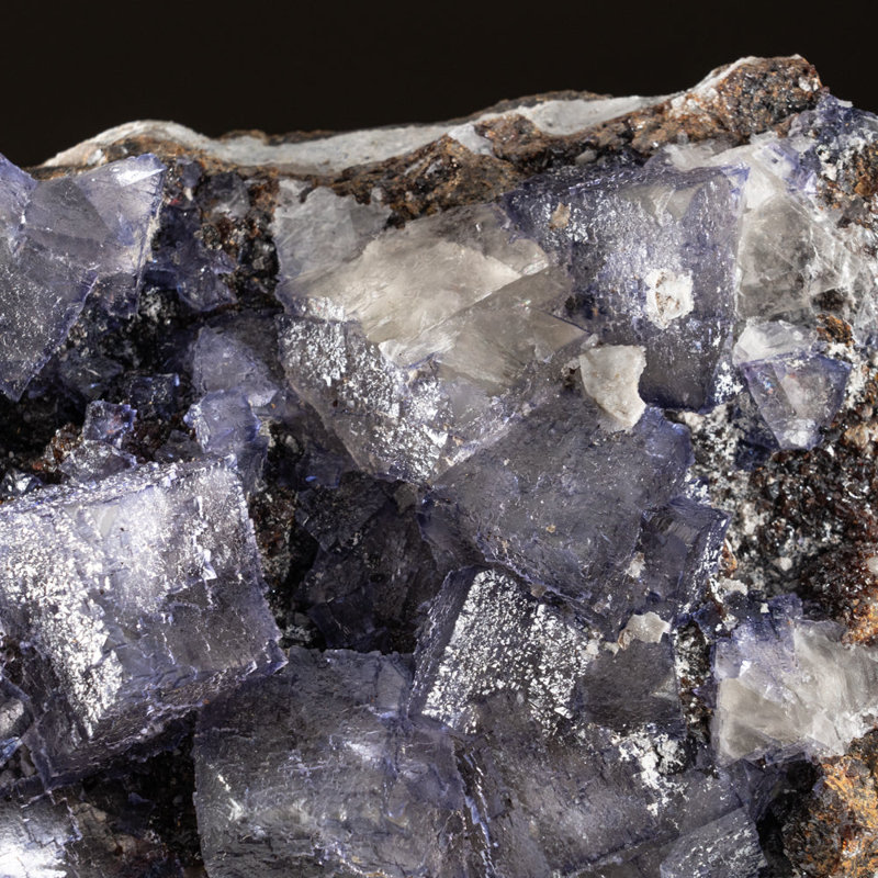 Genuine Purple Fluorite Cluster
