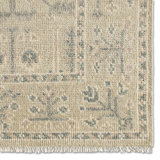 Ginerva Floral Hand Knotted Wool Cream Area Rug