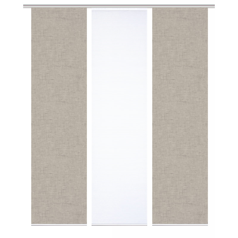 Semi Sheer Sliding Panel, Taupe