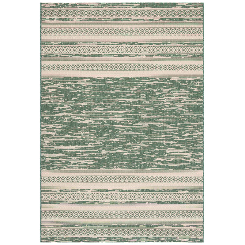 Courtyard Performance Southwestern Indoor/Outdoor Area Rug, Rectangle 5'3" x 7'7"