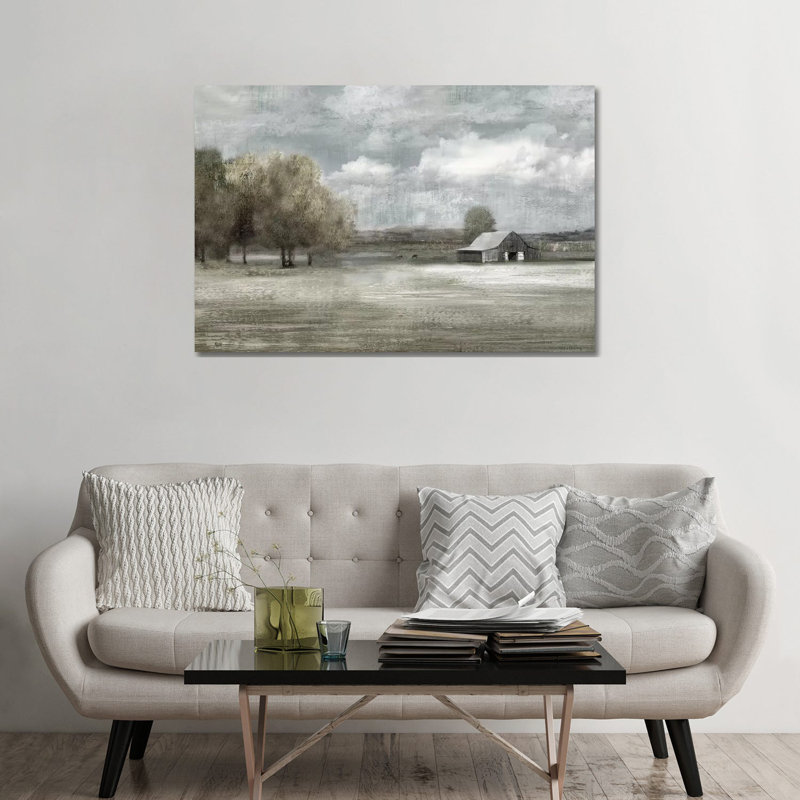 " Country Quiet " by Nan, 32" H x 48" W x 1.5" D, Wrapped Canvas