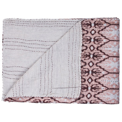 Jeté en coton avec broderie Kantha 50 "X 70" Kantha
