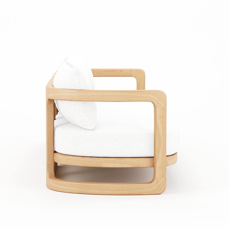 Muse Outdoor 3 - Seat Patio Sofa, White