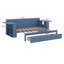 Lit de jour avec bureau amovible, tiroirs de rangement et table d'appoint hydraulique-1419762067-1419762095