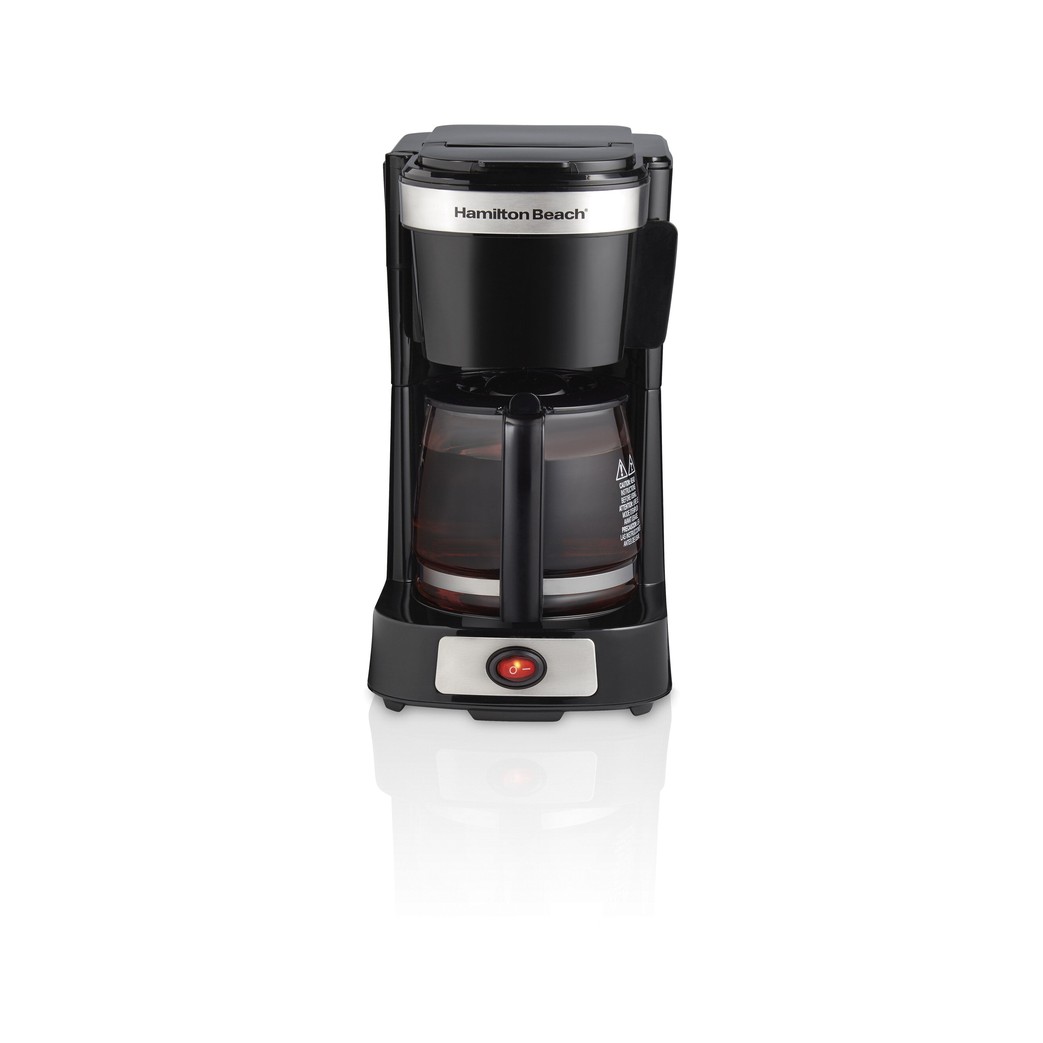 Hamilton Beach® 5 Cup Compact Coffee Maker with Glass Carafe