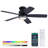 Flush Mount Ceiling Fan With Led Lights And Remote Control-1909110798-1909110793