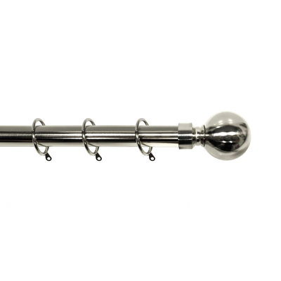 Devault Adjustable 28cm Single Curtain Pole