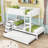 Kaleis Bunk Bed With Storage Drawers, Outlets, USB Ports And Safety Guardrails-1282397678-1282397673