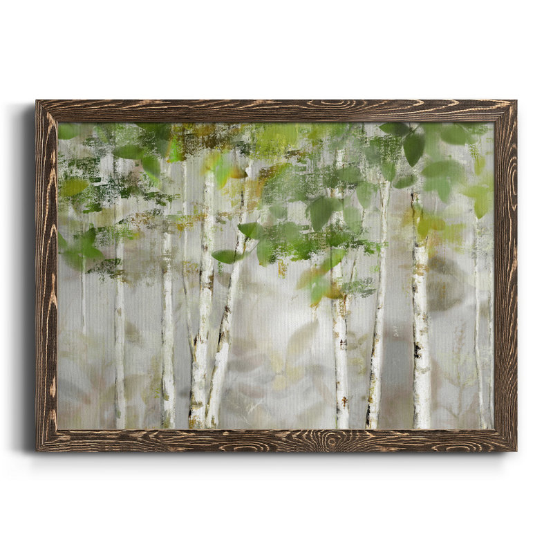«Evergreen Forest», peinture sur toile encadrée, Noyer, H 31 po x l 44 po x P 1 po