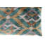 Coussin décoratif en velours à formes géométriques-124964461