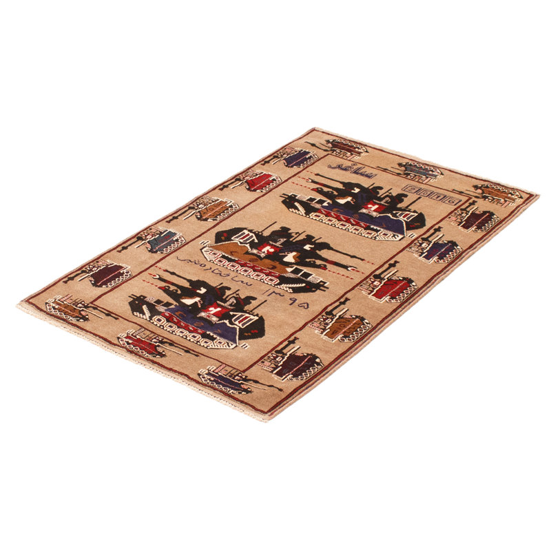 Tapis brun clair Saim 3 pi 0 po x 4 pi 8 po Saim