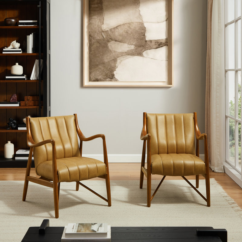 Upholstered Accent Chair, Khaki