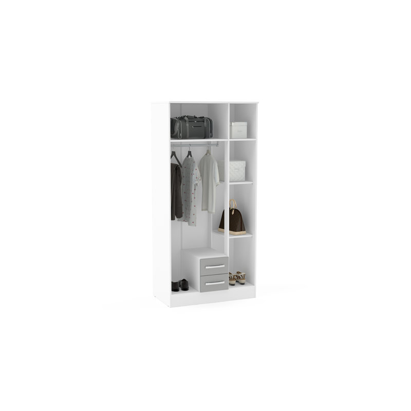 Carneshia Piece Bedroom Set, White/Grey