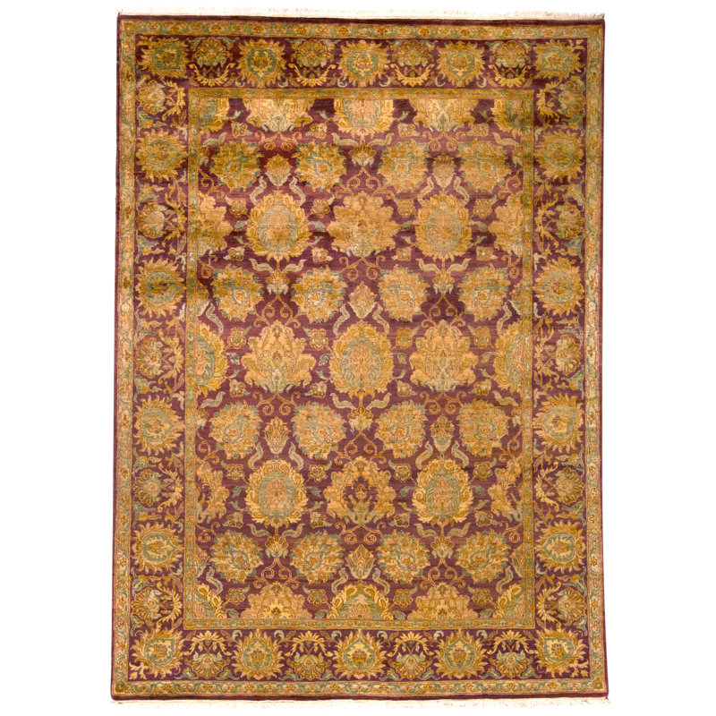 Tapis rouge noué à la main de haute qualité