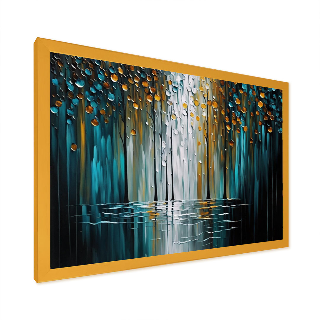 Abstract Nature Trees Painting I - Other Abstract Canvas Print Wrought Studio™ 