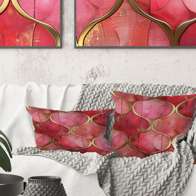 Coussin lombaire Mid-Century Trellis IV - Mid-Century