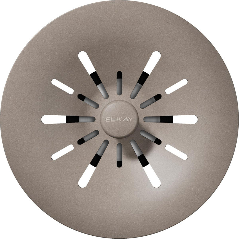Perfect Removable Basket Strainer Kitchen Sink Drain, Greige