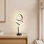Petite lampe de table de chevet à DEL à intensité variable avec prise, lampe de bureau moderne pour chambre, salon et commode